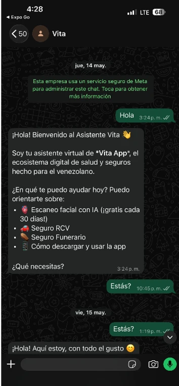 Vivi: orientación al usuario por WhatsApp